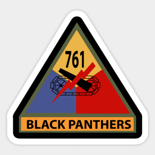 761st Tank Battalion SSI w Name Tape Sticker